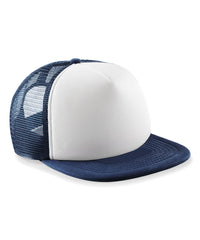 Beechfield Junior Vintage Snapback Trucker - French Navy/White
