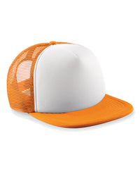 Beechfield Junior Vintage Snapback Trucker - Orange/White