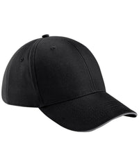 Beechfield Athleisure 6-panel Cap - Black/Graphite Grey