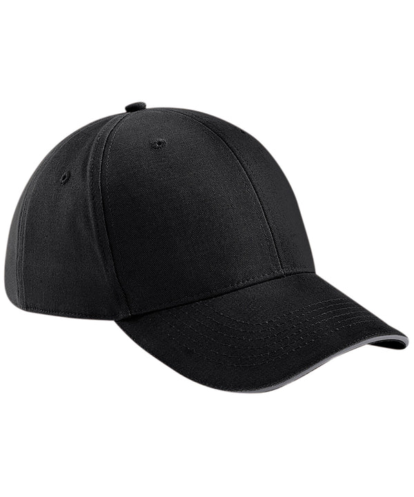 Beechfield Athleisure 6-panel Cap - Black/Graphite Grey