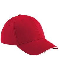Beechfield Athleisure 6-panel Cap - Classic Red/White