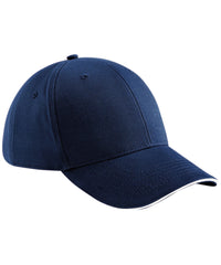 Beechfield Athleisure 6-panel Cap - French Navy/White