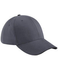 Beechfield Athleisure 6-panel Cap - Graphite Grey/Black