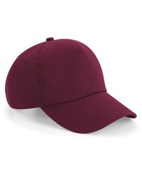 Beechfield Authentic 5-panel Cap - Burgundy