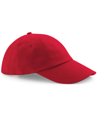 Beechfield Low-profile Heavy Cotton Drill Cap - Classic Red