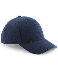 Beechfield Pro-style Heavy Brushed Cotton Cap - French Navy/Stone