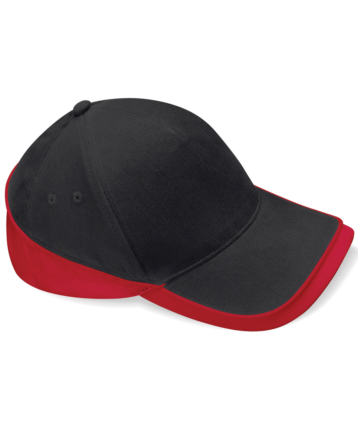 Beechfield Teamwear Competition Cap - Black/Classic Red