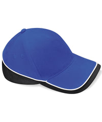 Beechfield Teamwear Competition Cap - Bright Royal/Black/White