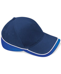 Beechfield Teamwear Competition Cap - French Navy/Bright Royal/White