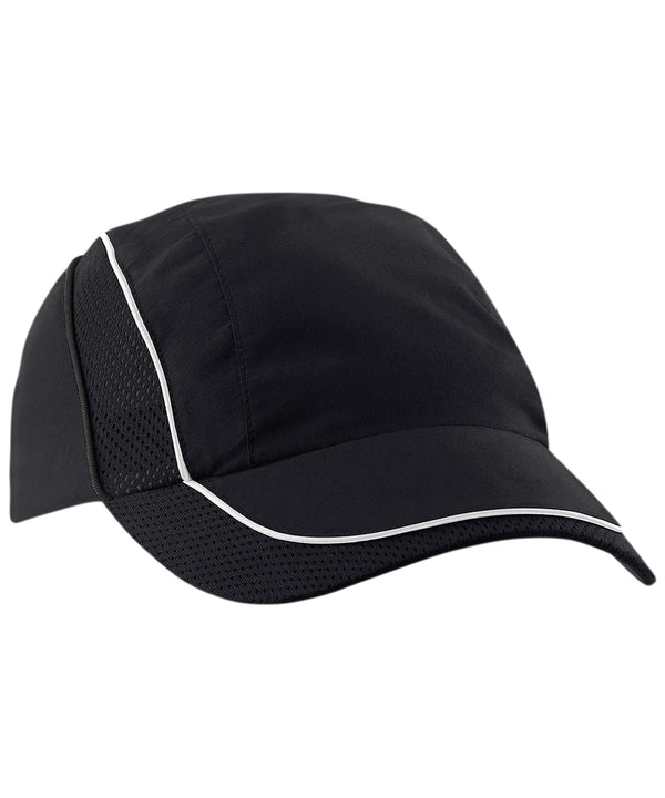 Beechfield Coolmax® Flow Mesh Cap - Black