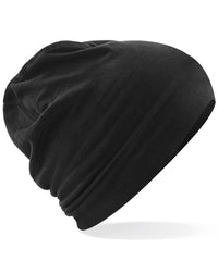 Beechfield Hemsedal Cotton Beanie - Black/Black