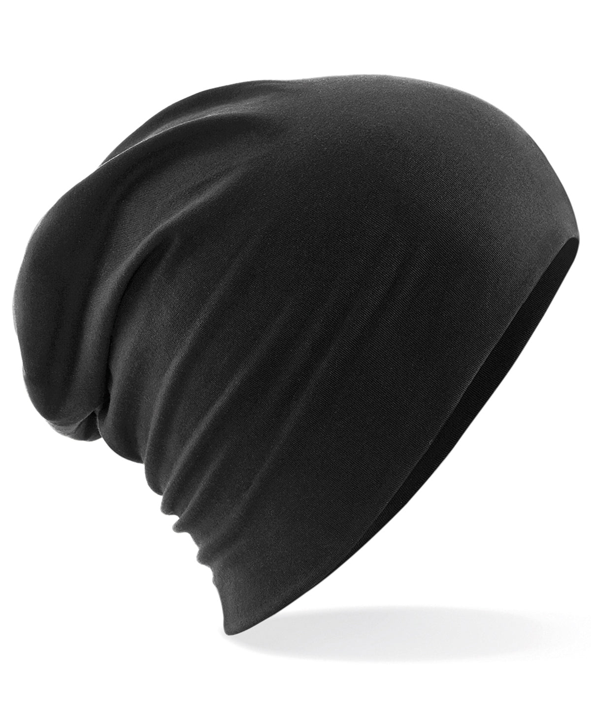 Beechfield Hemsedal Cotton Slouch Beanie - Black