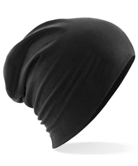Beechfield Hemsedal Cotton Slouch Beanie - Black
