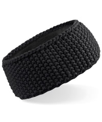 Beechfield Slopeside Waffle Headband - Black
