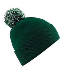 Beechfield Snowstar® Beanie - Bottle Green/Off White