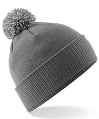 Beechfield Snowstar® Beanie - Graphite Grey/Light Grey