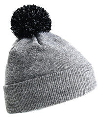Beechfield Snowstar® Beanie - Heather Grey/Black