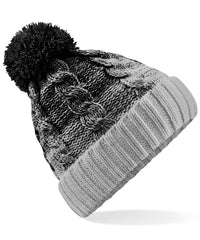 Beechfield Ombré Beanie - Black/Light Grey