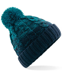 Beechfield Ombré Beanie - Teal/French Navy