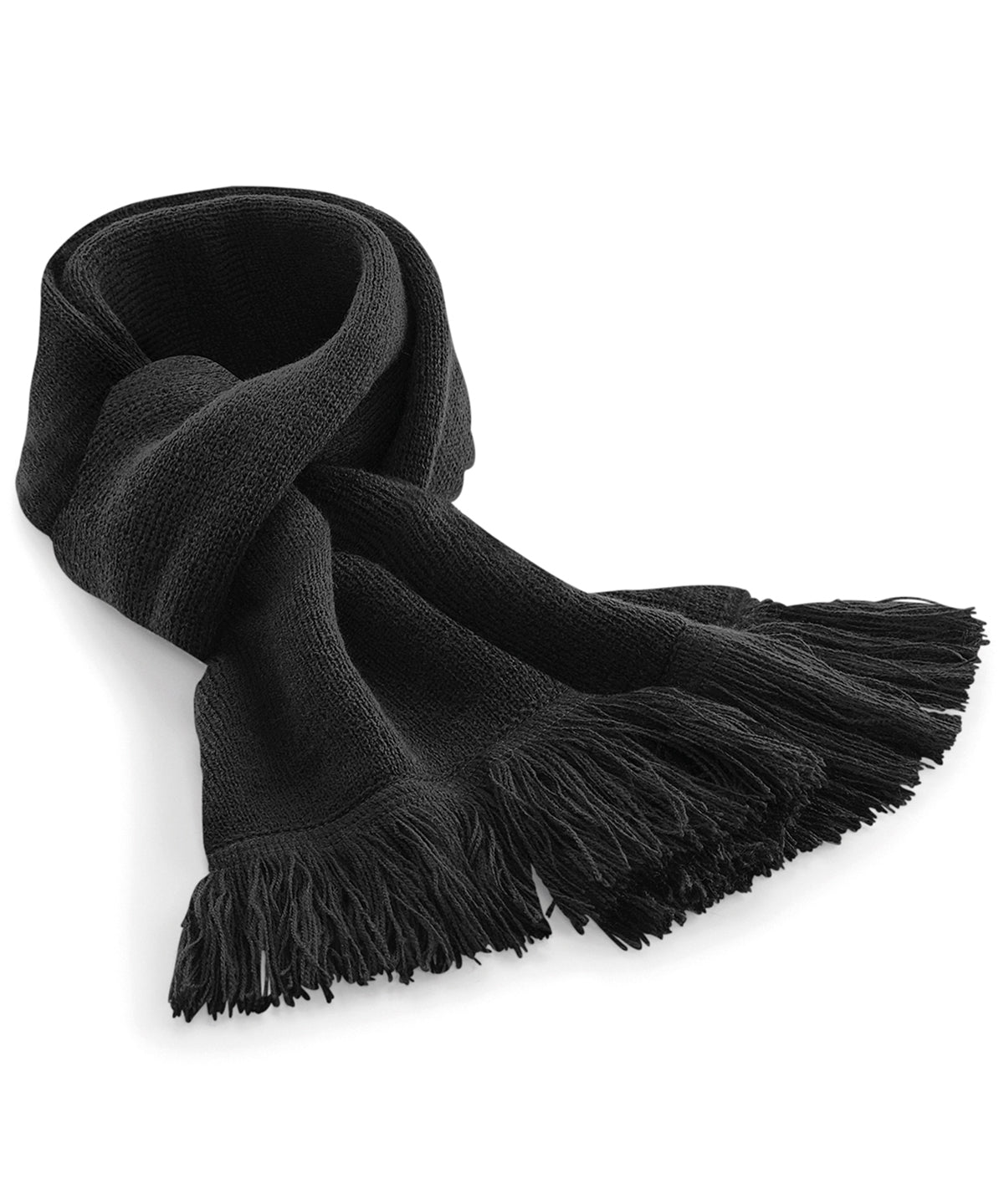Beechfield Classic Knitted Scarf - Black