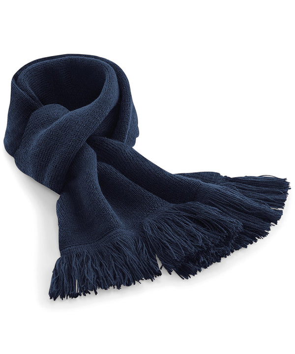 Beechfield Classic Knitted Scarf - French Navy