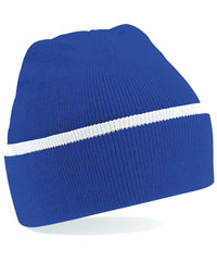 Beechfield Teamwear Beanie - Bright Royal/White