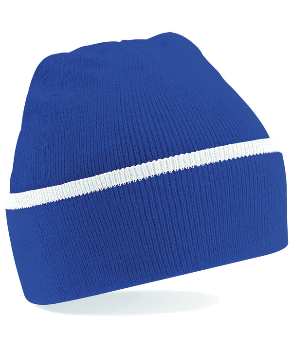 Beechfield Teamwear Beanie - Bright Royal/White