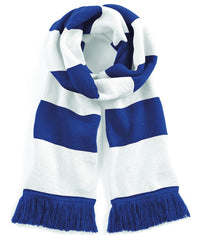Beechfield Stadium Scarf - Bright Royal/White