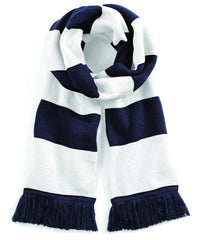 Beechfield Stadium Scarf - French Navy/White