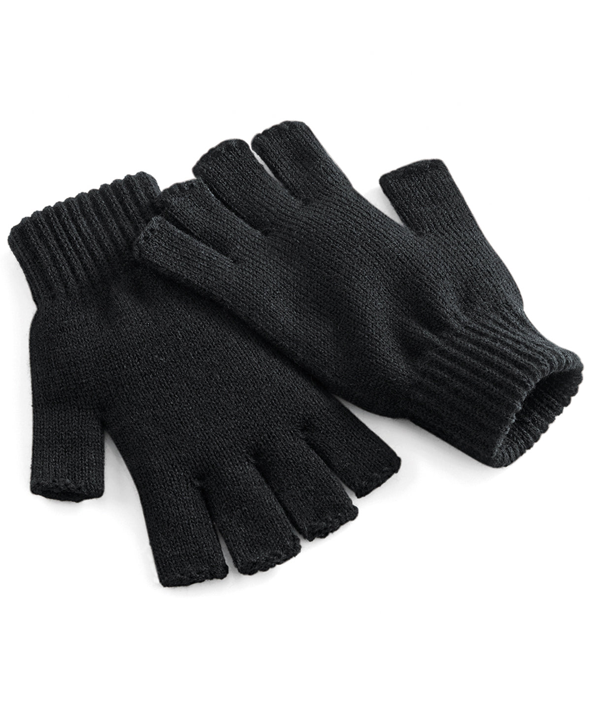 Beechfield Fingerless Gloves - Black
