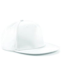Beechfield 5-panel Snapback Rapper Cap - White