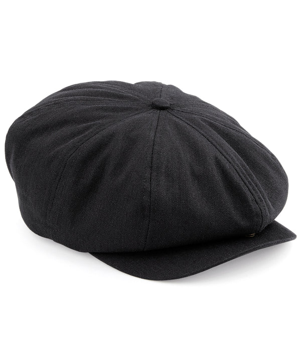 Beechfield Newsboy Cap - Black