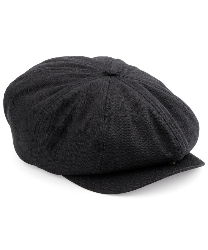 Beechfield Newsboy Cap - Black