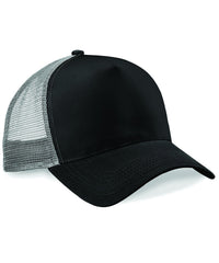 Beechfield Snapback Trucker - Black/Light Grey