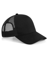 Beechfield Microknit Snapback Trucker - Black
