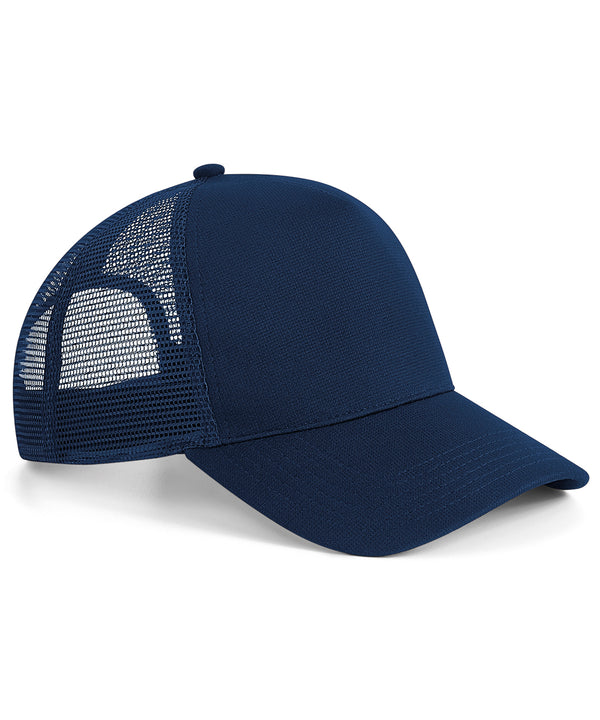 Beechfield Microknit Snapback Trucker - French Navy