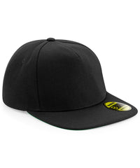 Beechfield Original Flat Peak Snapback - Black/Black