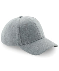 Beechfield Jersey Athleisure Baseball Cap - Heather Grey