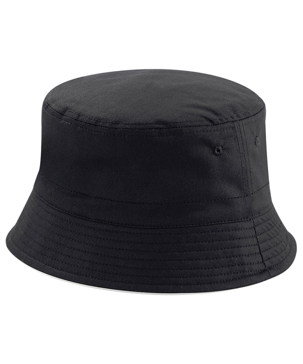 Beechfield Reversible Bucket Hat - Black/Light Grey