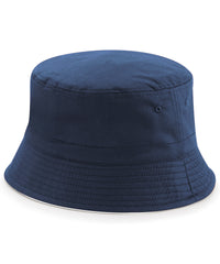 Beechfield Reversible Bucket Hat - French Navy/White