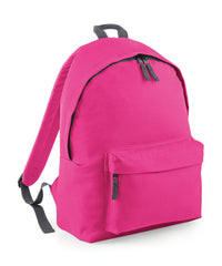 BagBase Original Fashion Backpack - Fuchsia/Graphite Grey