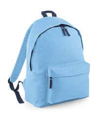 BagBase Original Fashion Backpack - Sky Blue/French Navy