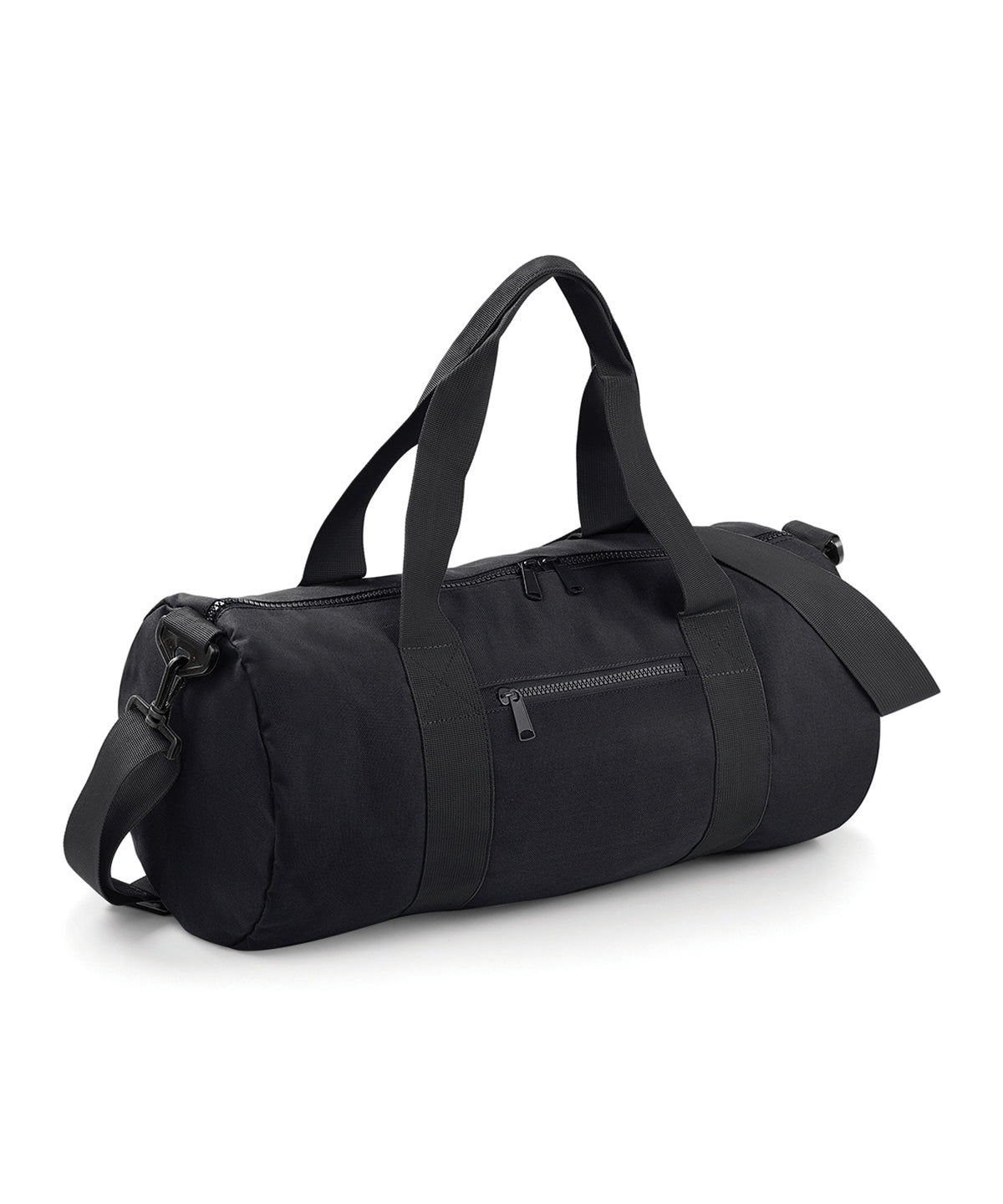 BagBase Original Barrel Bag - Black/Black