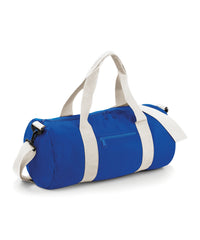 BagBase Original Barrel Bag - Bright Royal/Off White