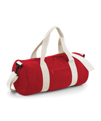 BagBase Original Barrel Bag - Classic Red/Off White