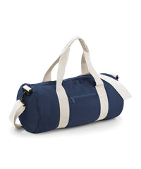 BagBase Original Barrel Bag - French Navy/Off White