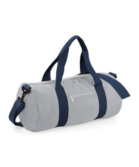 BagBase Original Barrel Bag - Light Grey/French Navy