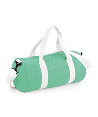 BagBase Original Barrel Bag - Mint Green/White
