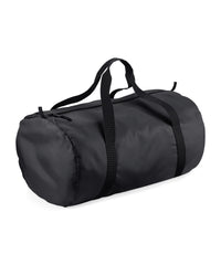 BagBase Packaway Barrel Bag - Black/Black