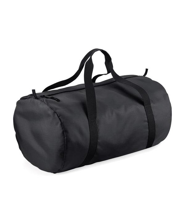 BagBase Packaway Barrel Bag - Black/Black